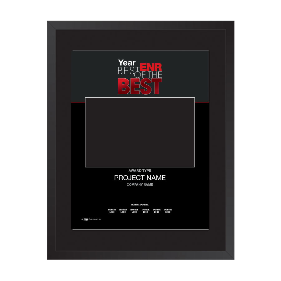 ENR Best of the Best Event wall award