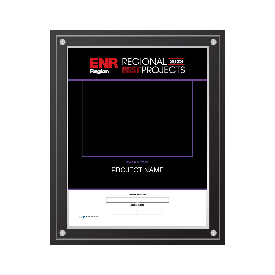 ENR Regional Best Projects Acrylic Wall Award