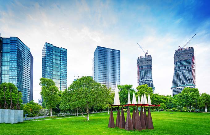 globalbestprojects Global Best Product - buildings at edge of sculpture park
